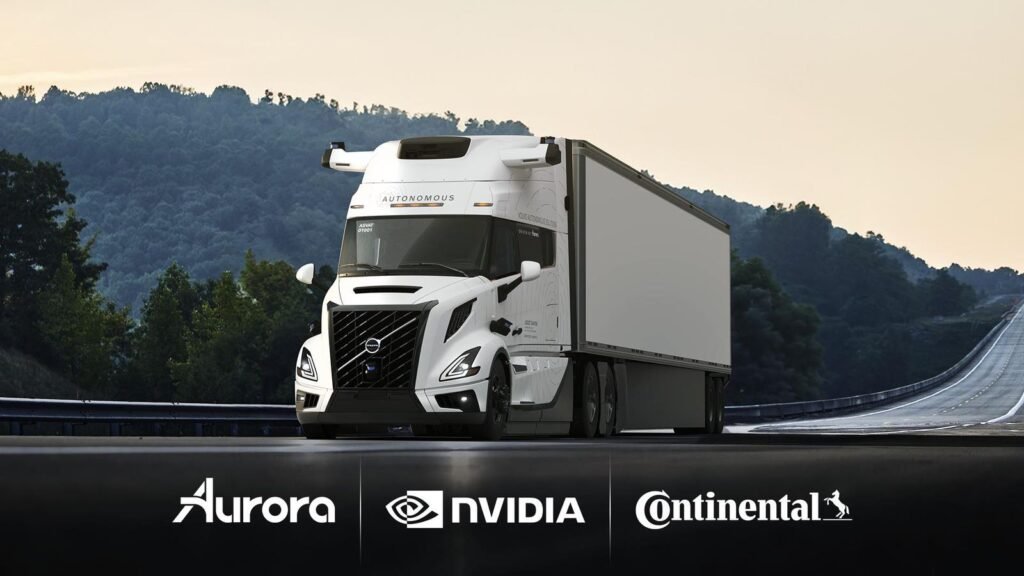 Aurora, Continental And Nvidia Partners To Scale Driverless Trucks